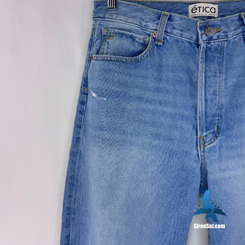 1229 NWT Ética Altin Loose Crop Jeans - High Rise - Size 29 - Ithaca - Picture 3 of 16